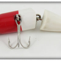 Creek Chub Red & White Jointed Spinning Pikie In Box