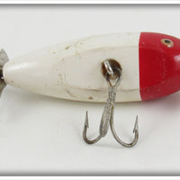 Vintage Creek Chub Red & White Spinning Injured Minnow Lure