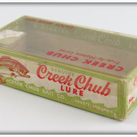 Creek Chub Red & White Spinning Injured Minnow In Box