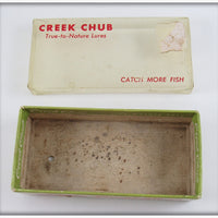 Creek Chub Red & White Spinning Injured Minnow In Box