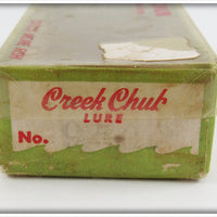 Creek Chub Red & White Spinning Injured Minnow In Box