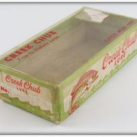 Creek Chub Red & White Spinning Injured Minnow In Box