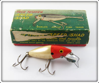True Temper Red & White Speed Shad In Correct Box 104 R & W
