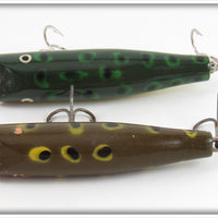 Creek Chub Frog Spinning Darter Pair