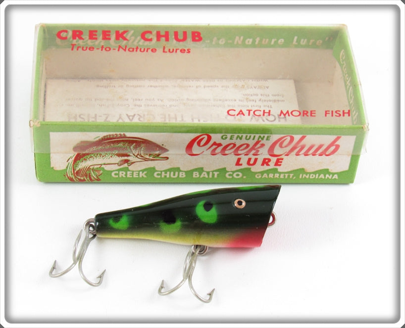 Vintage Creek Chub Frog Spinning Plunker Lure In Box