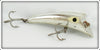Vintage Heddon Nickel Plate Chrome Magnum Hedd Plug Lure