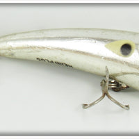 Vintage Heddon Nickel Plate Chrome Hedd Plug Lure