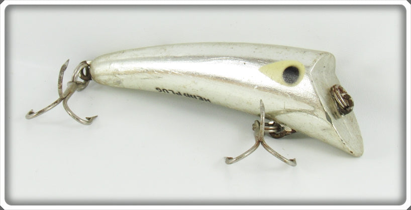 Vintage Heddon Nickel Plate Chrome Hedd Plug Lure