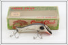 Vintage Creek Chub Silver Flash Spinning Nikie Lure In Box
