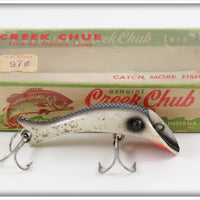 Vintage Creek Chub Silver Flash Spinning Nikie Lure In Box