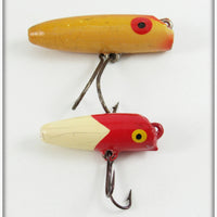 South Bend Rainbow Trout Oreno & Red Arrowhead Fly Oreno Pair