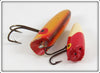 South Bend Rainbow Trout Oreno & Red Arrowhead Fly Oreno Pair