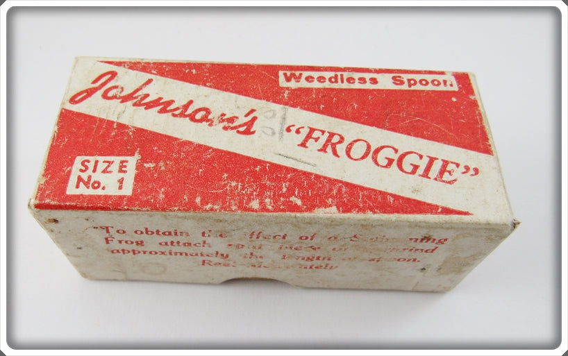 Johnson's Froggie Weedless Spoon Empty Box