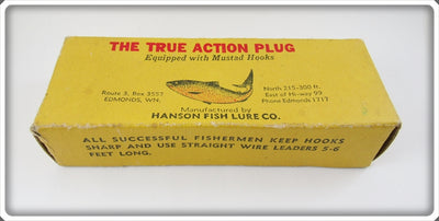 Hanson Pearl Pink True Action Salmon Plug Empty Box