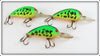 Bomber Fire Tiger Model A Lot Of Three Lures