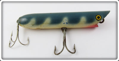 Vintage Stan Gibbs Blue & White Popper Lure