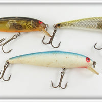 Bomber Natural & Blue/White Long A Lot Of Three Lures