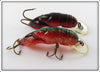 Rebel Crawdad Pair: Red/Black & Red With Glitter