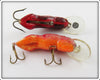 Rebel Crawdad Pair: Red/Black & Red With Glitter