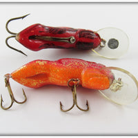 Rebel Crawdad Pair: Red/Black & Red With Glitter