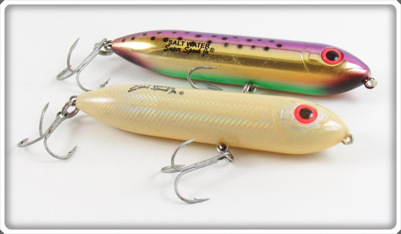Heddon Trout & Bone Salt Water Super Spook Jr Lure Pair