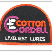 Vintage Cotton Cordell Liveliest Lures Patch 