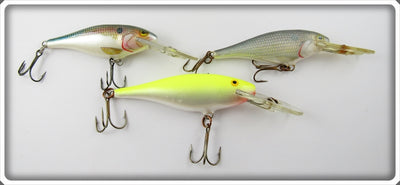 Rapala Deep Runner Lot Of Three: Yellow & Natural