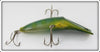 Mercoy Tackle Co Green & Yellow Mercury Minnow