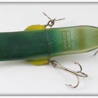 Mercoy Tackle Co Green & Yellow Mercury Minnow