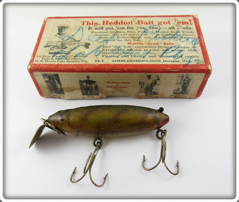 Heddon Fisherman Altered Crab Spook In Correct Box 9909 L
