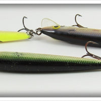 Rapala Yellow, Green & Purple Minnow Lot Of Three
