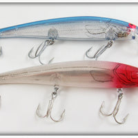 Bomber Blue & Red/White Long A Lure Pair 