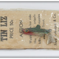 Arbogast Green & Red Fly Rod Tin Liz In Package