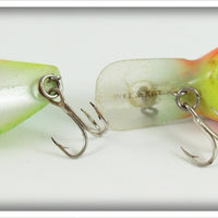 Storm Rainbow & Chartreuse Green Herringbone Wee Wart Pair