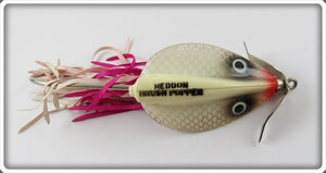 Heddon White Scale Brush Popper