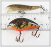 Rebel Naturalized Perch Wee R & Floater Minnow Pair