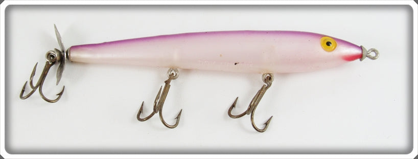 Vintage Cotton Cordell White & Purple Boy Howdy Lure