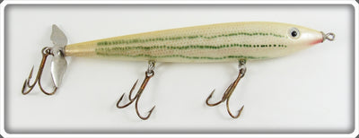 Cotton Cordell White With Green Stripes Boy Howdy Lure