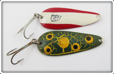 Eppinger Frog Spot & Red/White Dardevle Imp Pair
