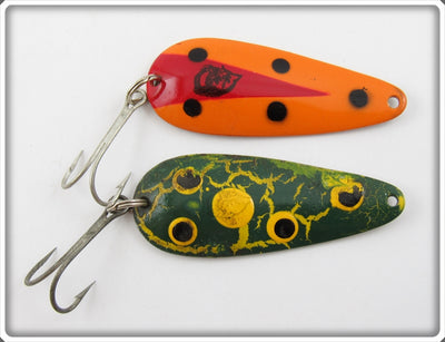 Eppinger Frog Spot & Orange/Black Dardevle Imp Pair