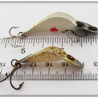 Buck Perry Black/White & Silver Flitter Spoonplug Pair