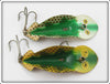 Buck Perry Green & Gold Scale Spoonplug Pair