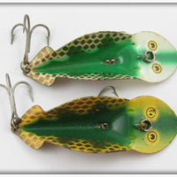 Buck Perry Green & Gold Scale Spoonplug Pair