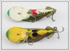 Buck Perry Green & Gold Scale Spoonplug Pair