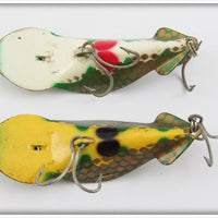 Buck Perry Green & Gold Scale Spoonplug Pair