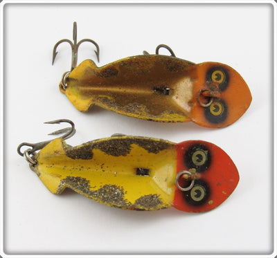 Buck Perry Yellow With Glitter Spoonplug Pair