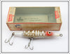 Heddon Red & White Dying Quiver In Box