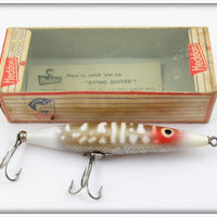 Heddon Red & White Dying Quiver In Box