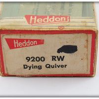 Heddon Red & White Dying Quiver In Box