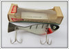 Vintage Heddon 7050 BWX Black/Black Prowler Lure In Correct Box